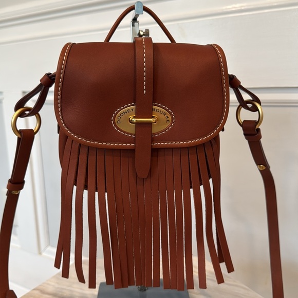 Dooney & Bourke Bag Lulu Fiona Fringe Crossbody - Picture 10 of 17